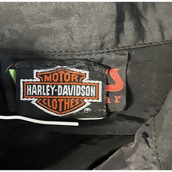 Vintage Harley-Davidson Jacket Mens One Size 1/4 Zip Windbreaker Coziahr 90s - Picture 6 of 12